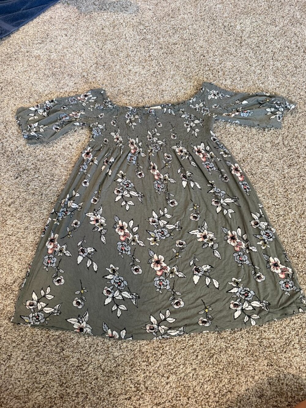 Green Floral Dress